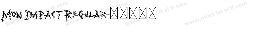 Mon Impact Regular字体转换